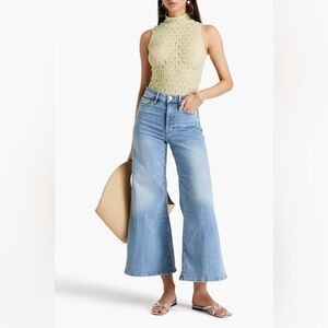 FRAME - Sleeveless Stretch Lace Turtleneck - Size Small